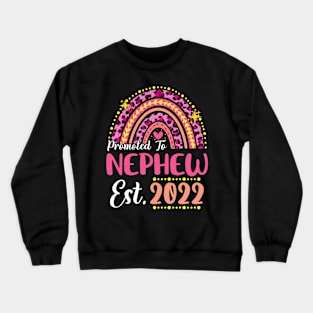 Promoted to Nephew Est.2022 Rainbow Cousin to Be New Cousin Crewneck Sweatshirt